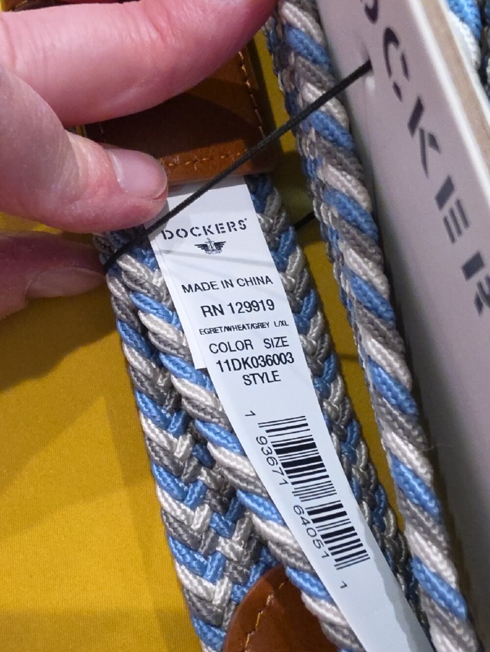 NWT▪︎Dockers Mens Stretch Braided Belt Lot of 2 Gray/Blue & Navy L/XL Fits 38-44